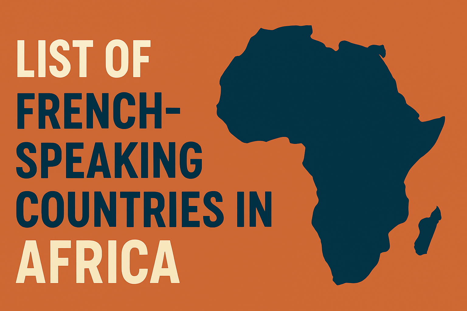 List of African countries where French is an official language