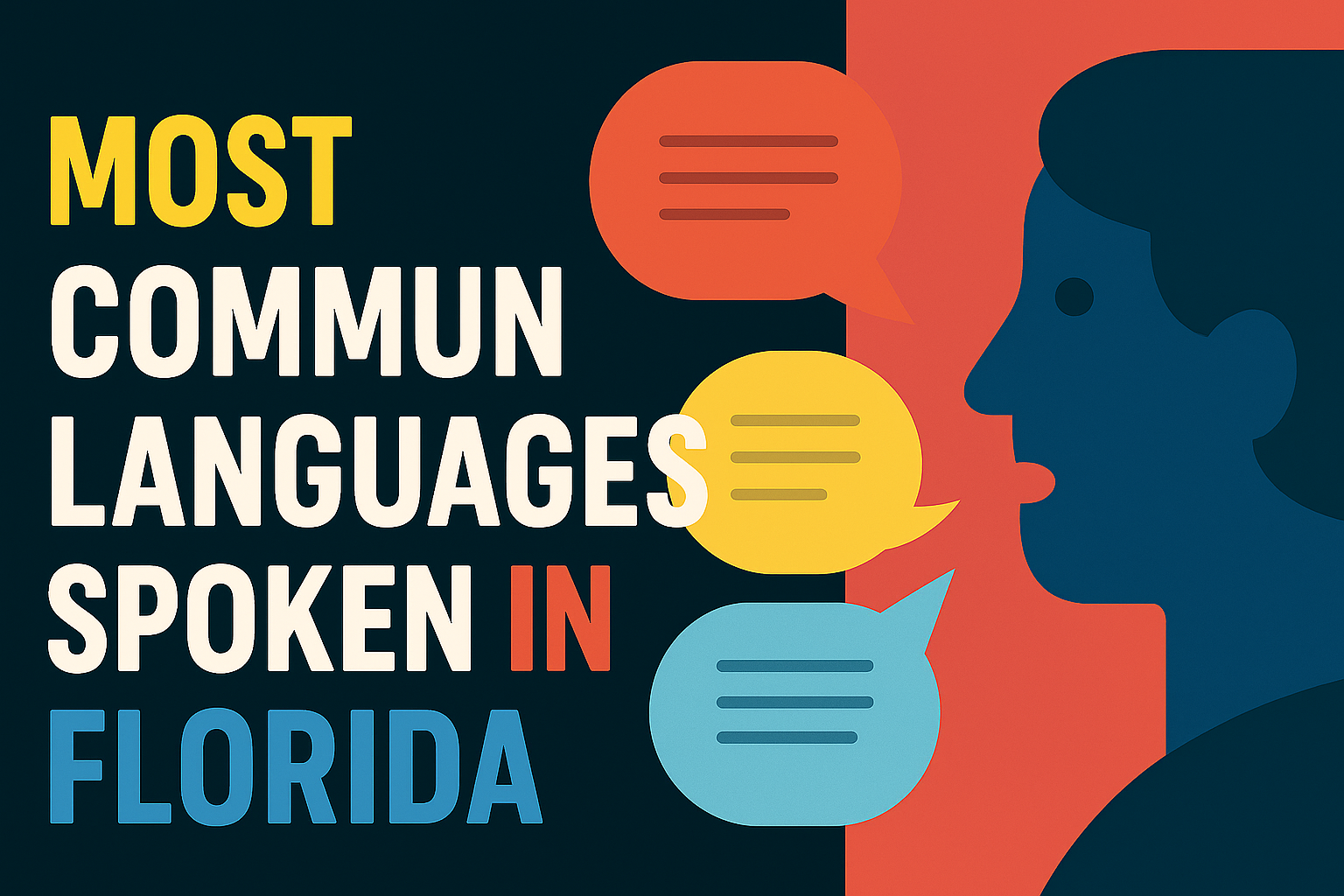 People in Florida speaking English, Spanish, and Haitian Creole